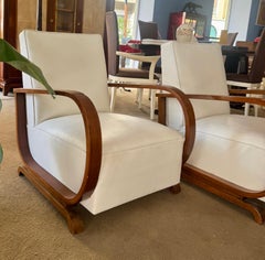 Coppia di poltrone Art Deco francesi anni 40