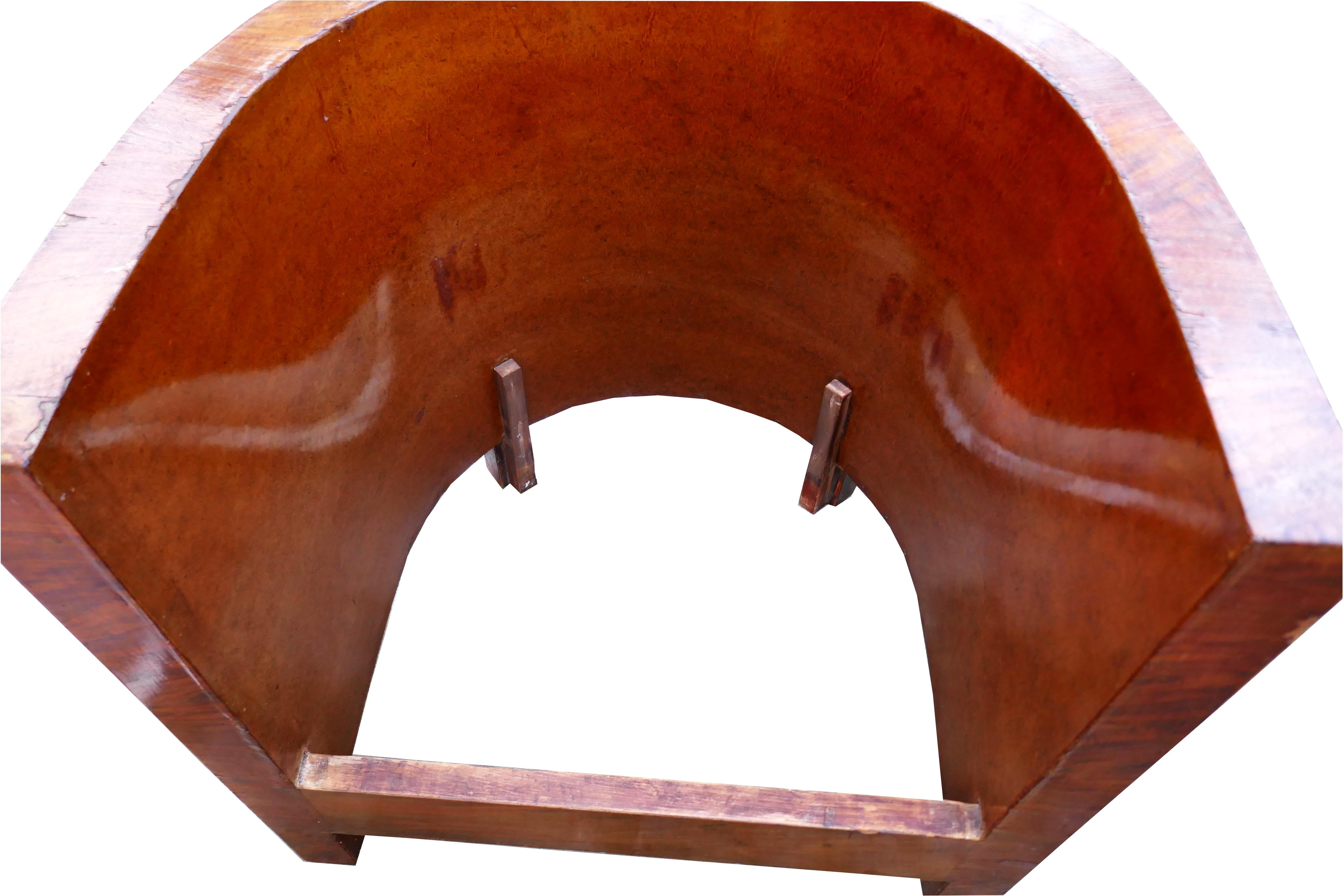 Coppia di poltrone Art Decò strutttura in legno en vente 11