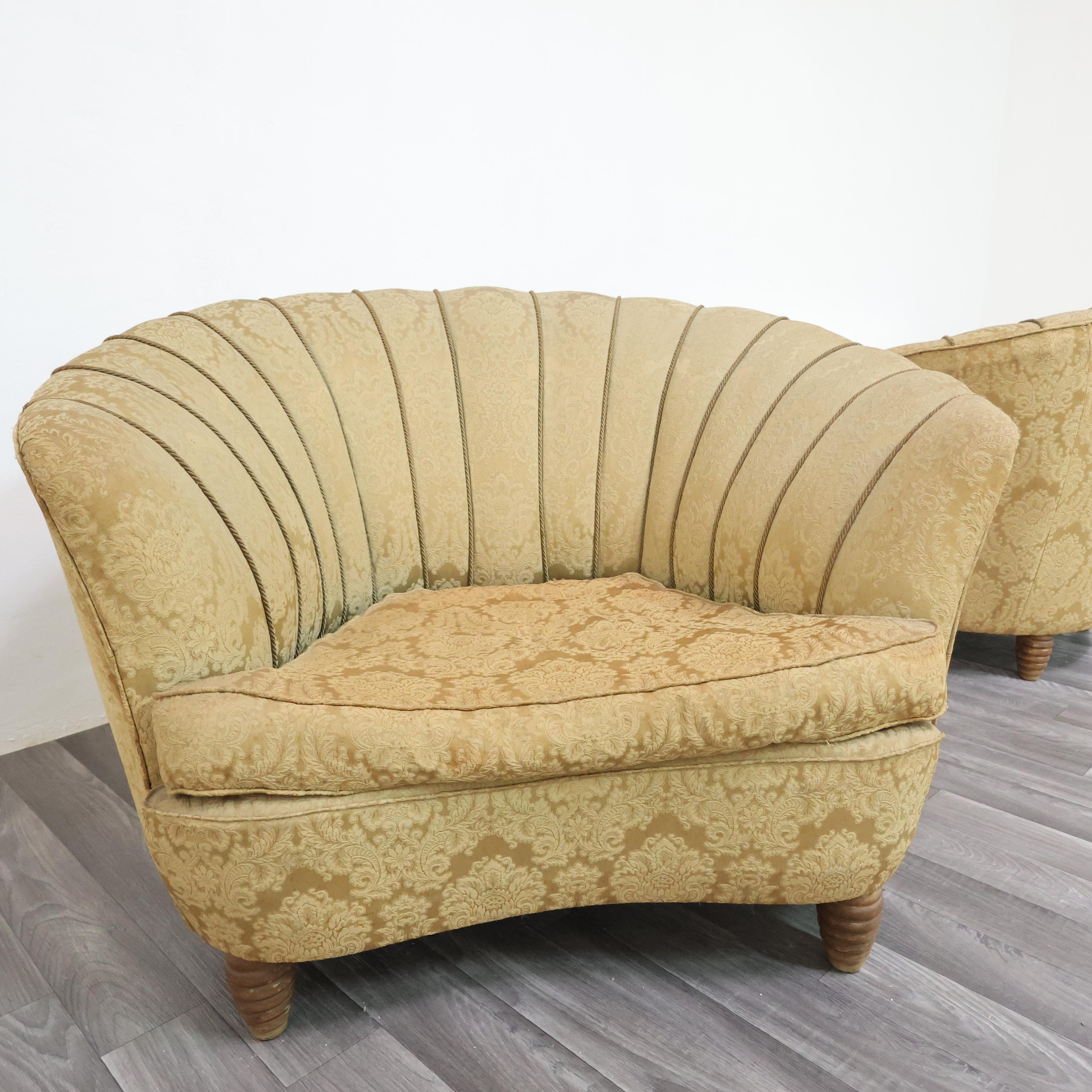 Paar Sessel Attr. Gio Ponti für Casa & Giardino, 1950er Jahre  Mitte des Jahrhunderts im Angebot 8