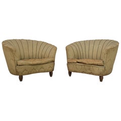 Paire de fauteuils Attr. Gio Ponti pour Casa & Giardino, années 1950  Milieu du siècle