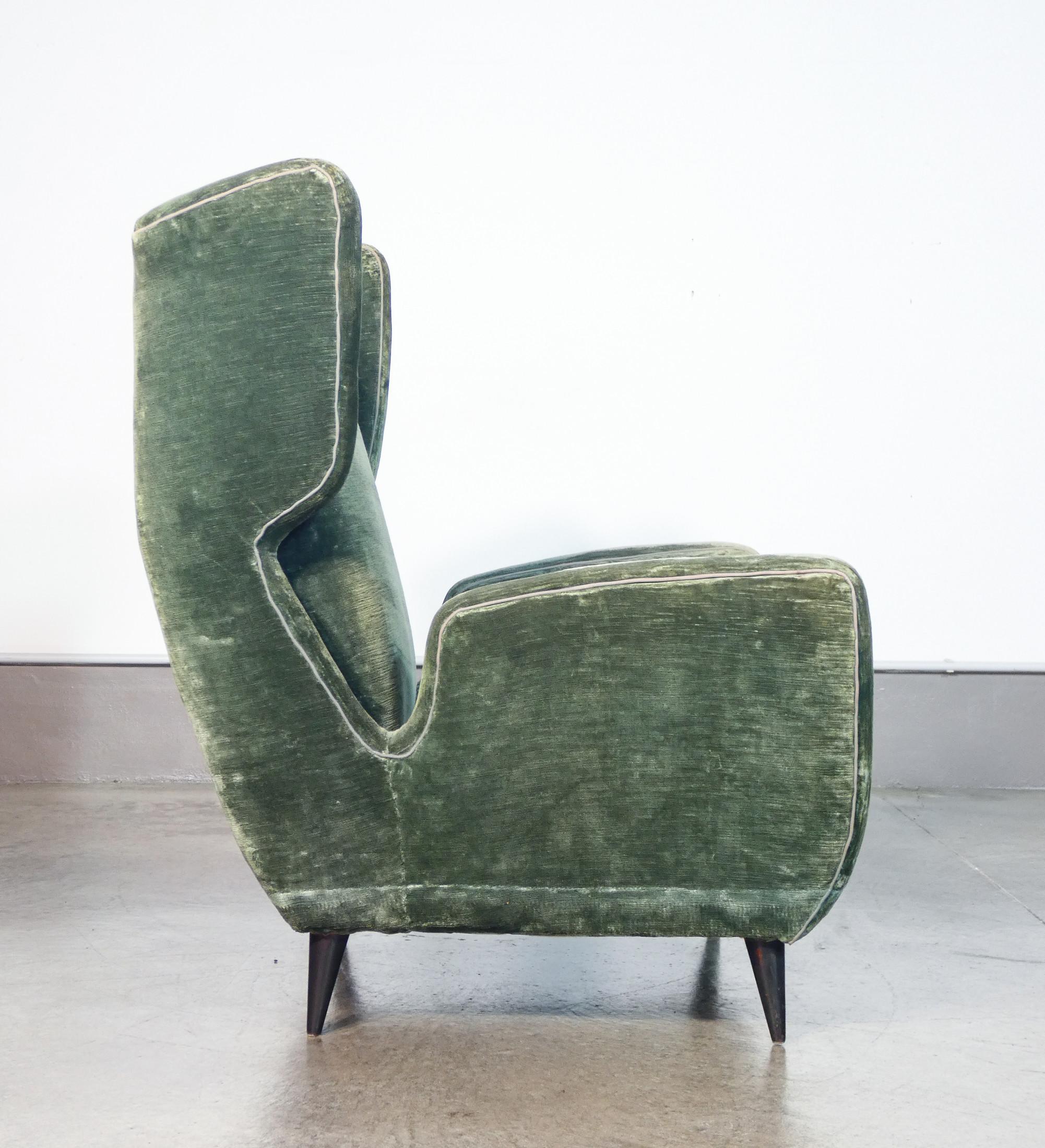 Pair of armchairs attributed to the hand of Giulio MINOLETTI & Giò PONTI. 1950s 1
