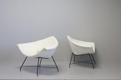 Paire de fauteuils Augusto Bozzi pour Saporiti, Italie, années 1950
