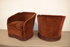 Pair of house and garden armchairs, Italy, 1940s.