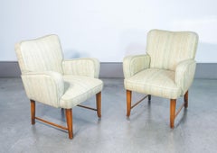 Coppia di poltrone da salotto con braccioli, design Pier Luigi COLLI. 1950s