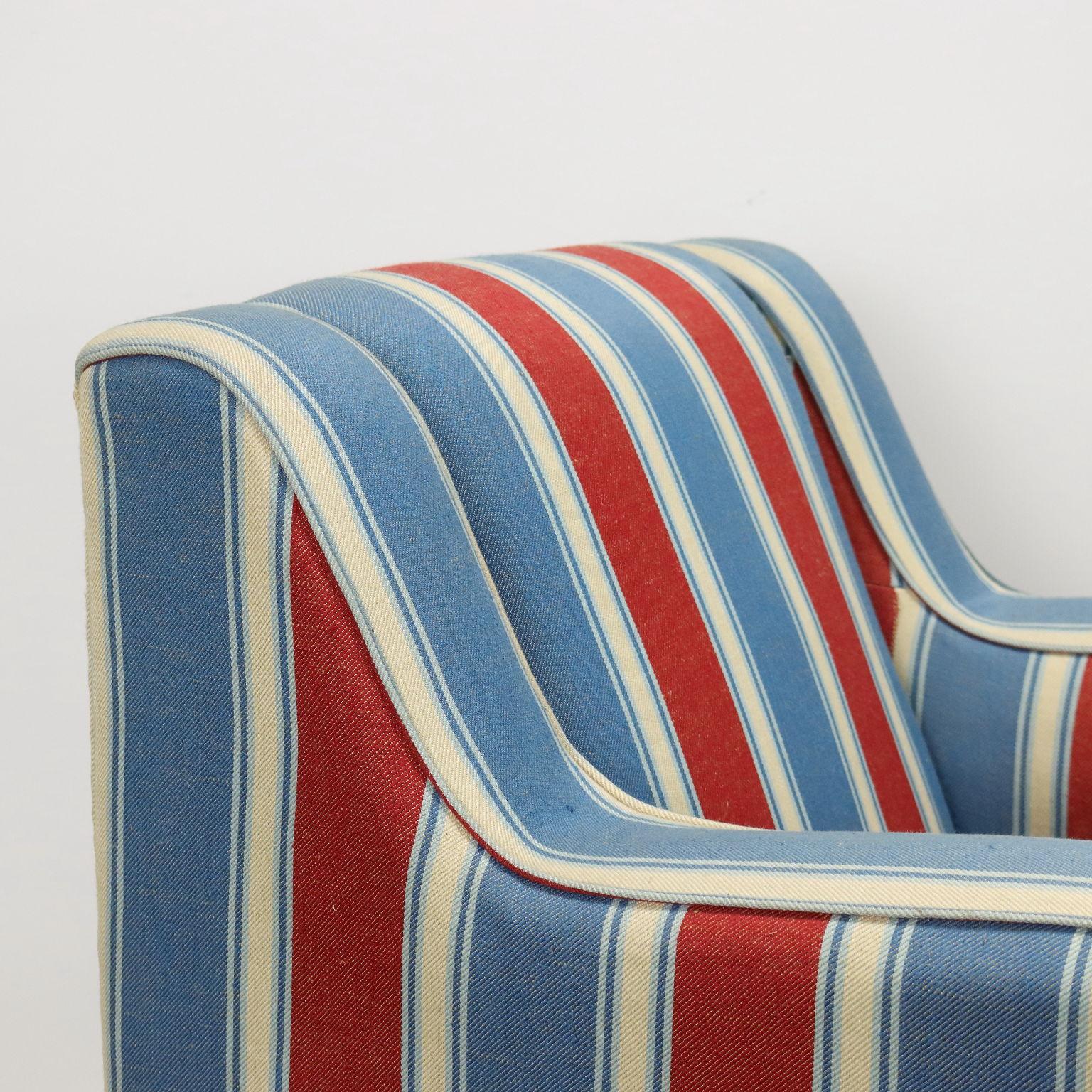 Pareja de sillones multicolores de los años 50 Italiano en venta