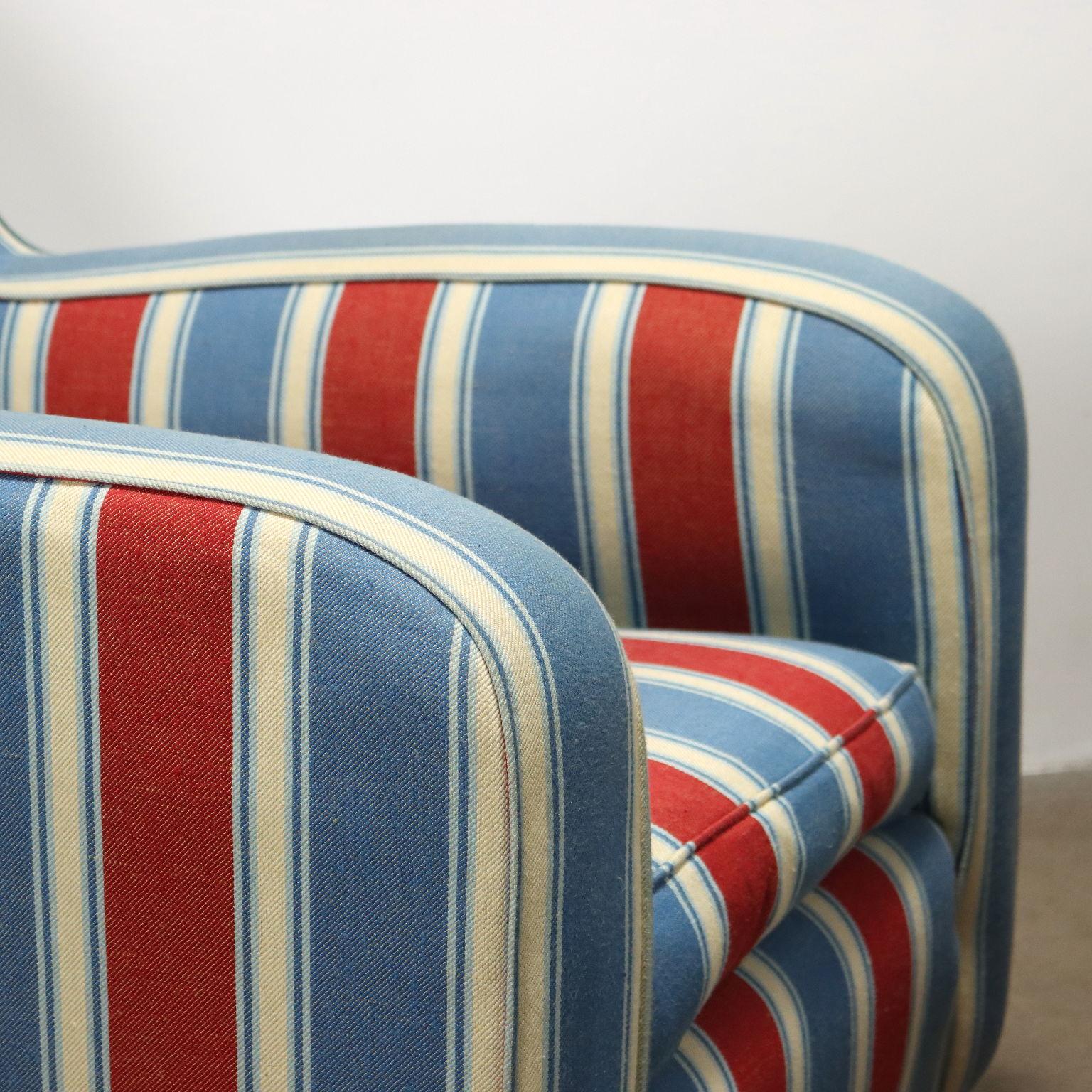 Pareja de sillones multicolores de los años 50 en Bueno estado para la venta en Milano, IT
