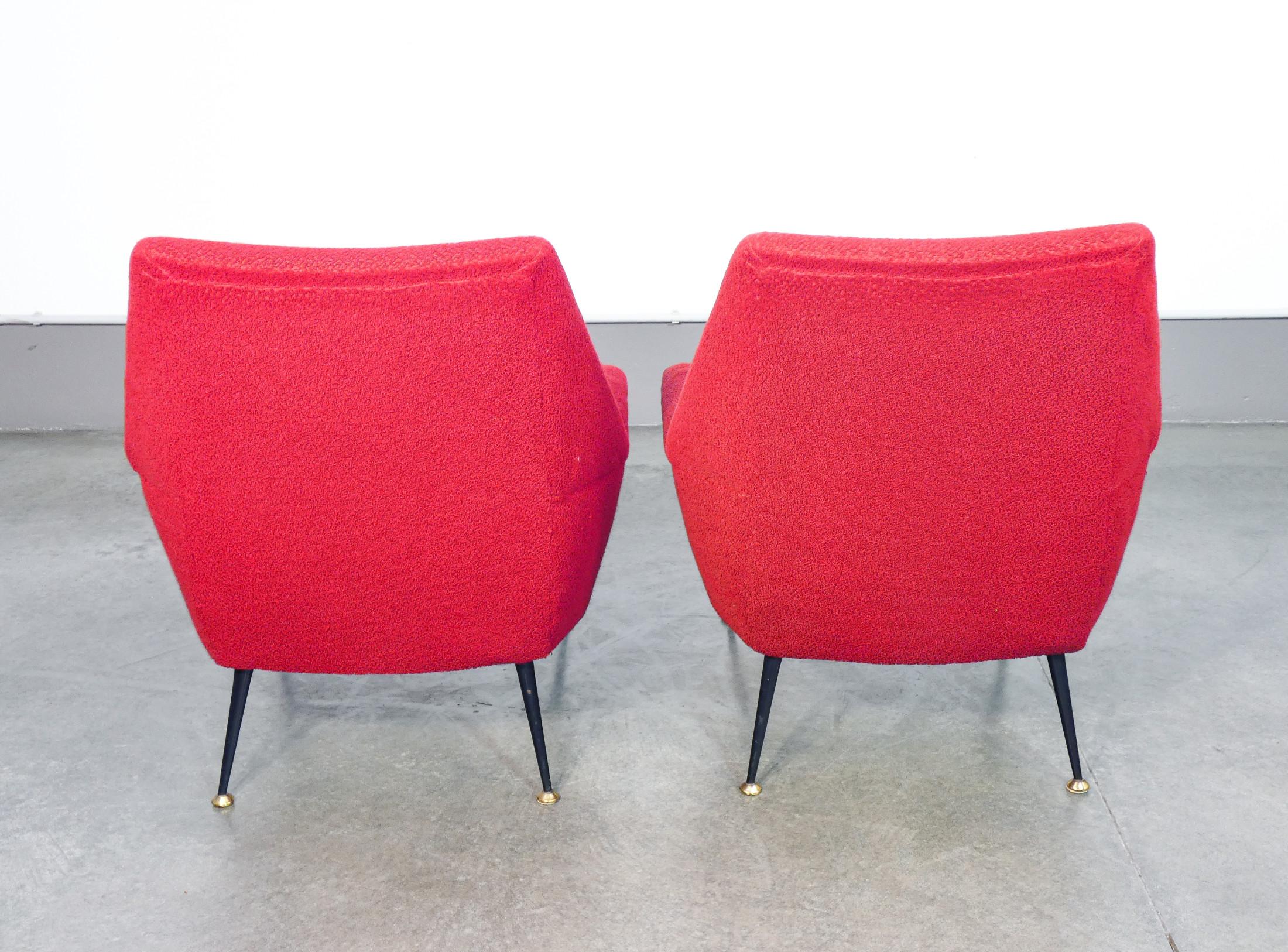 Coppia di poltrone di design italiano nello stile di Gigi RADICE. Italia, 1950s 4