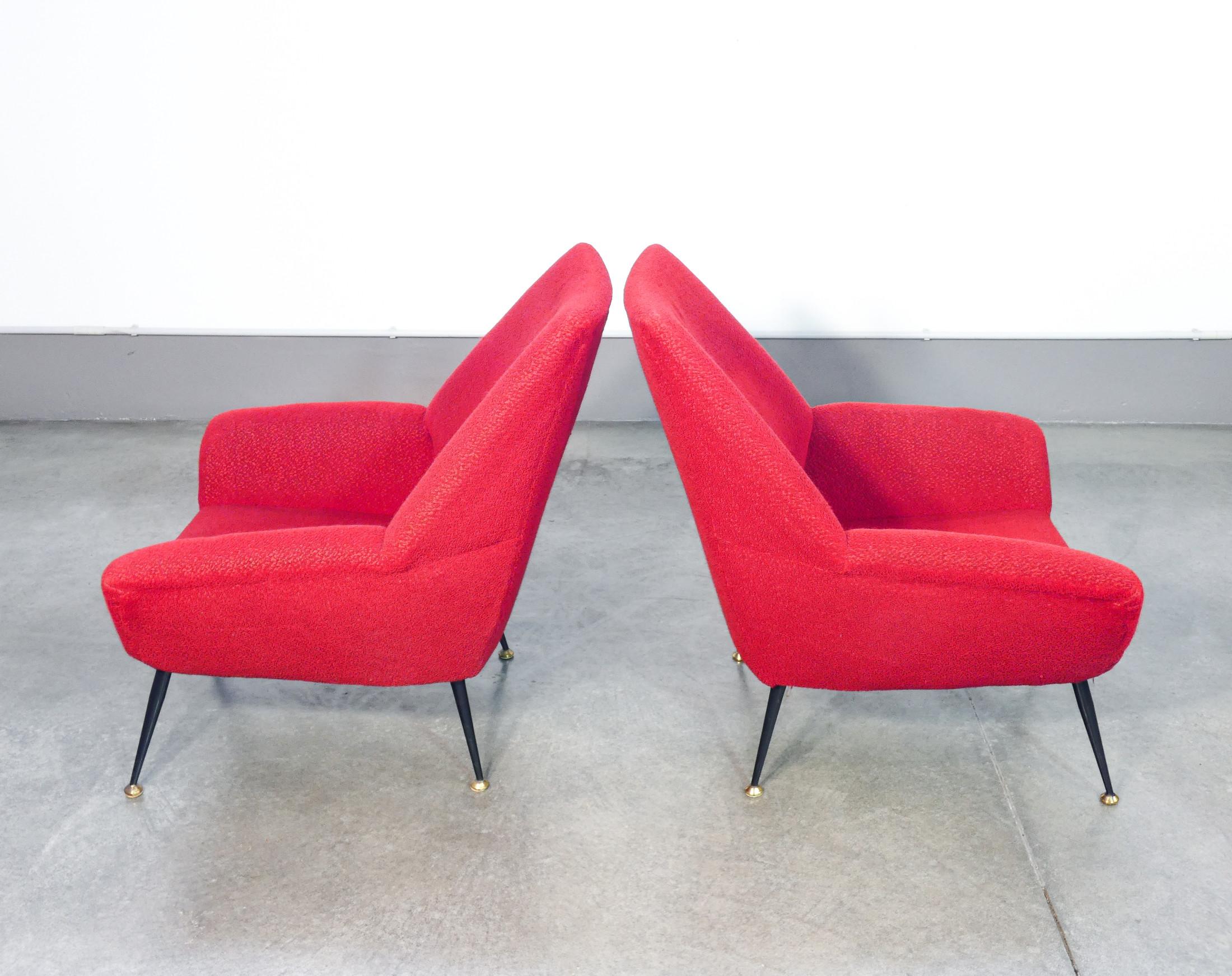 Coppia di poltrone di design italiano nello stile di Gigi RADICE. Italia, 1950s 2