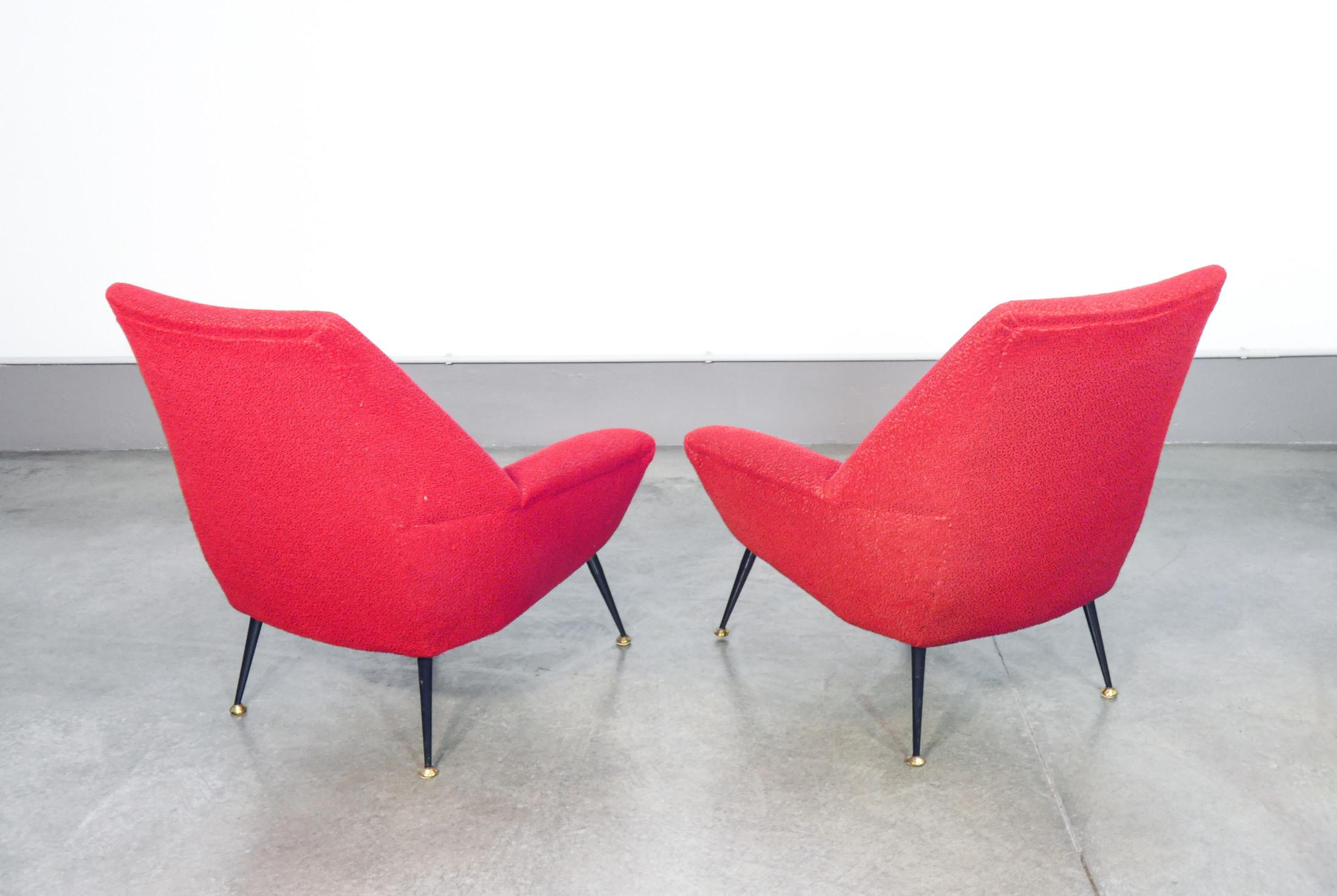 Coppia di poltrone di design italiano nello stile di Gigi RADICE. Italia, 1950s 3