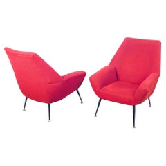 Coppia di poltrone di design italiano nello stile di Gigi RADICE. Italia, 1950s