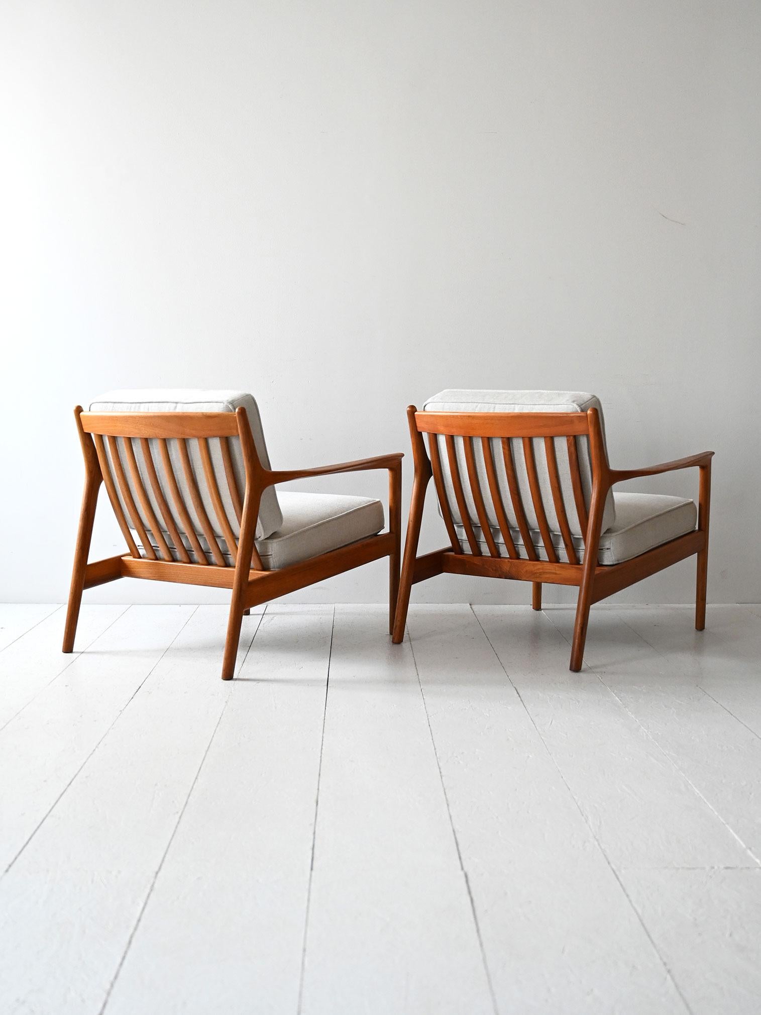 Paar Sessel von Folke Ohlsson Modell USA-75 für DUX (Mid-20th Century) im Angebot