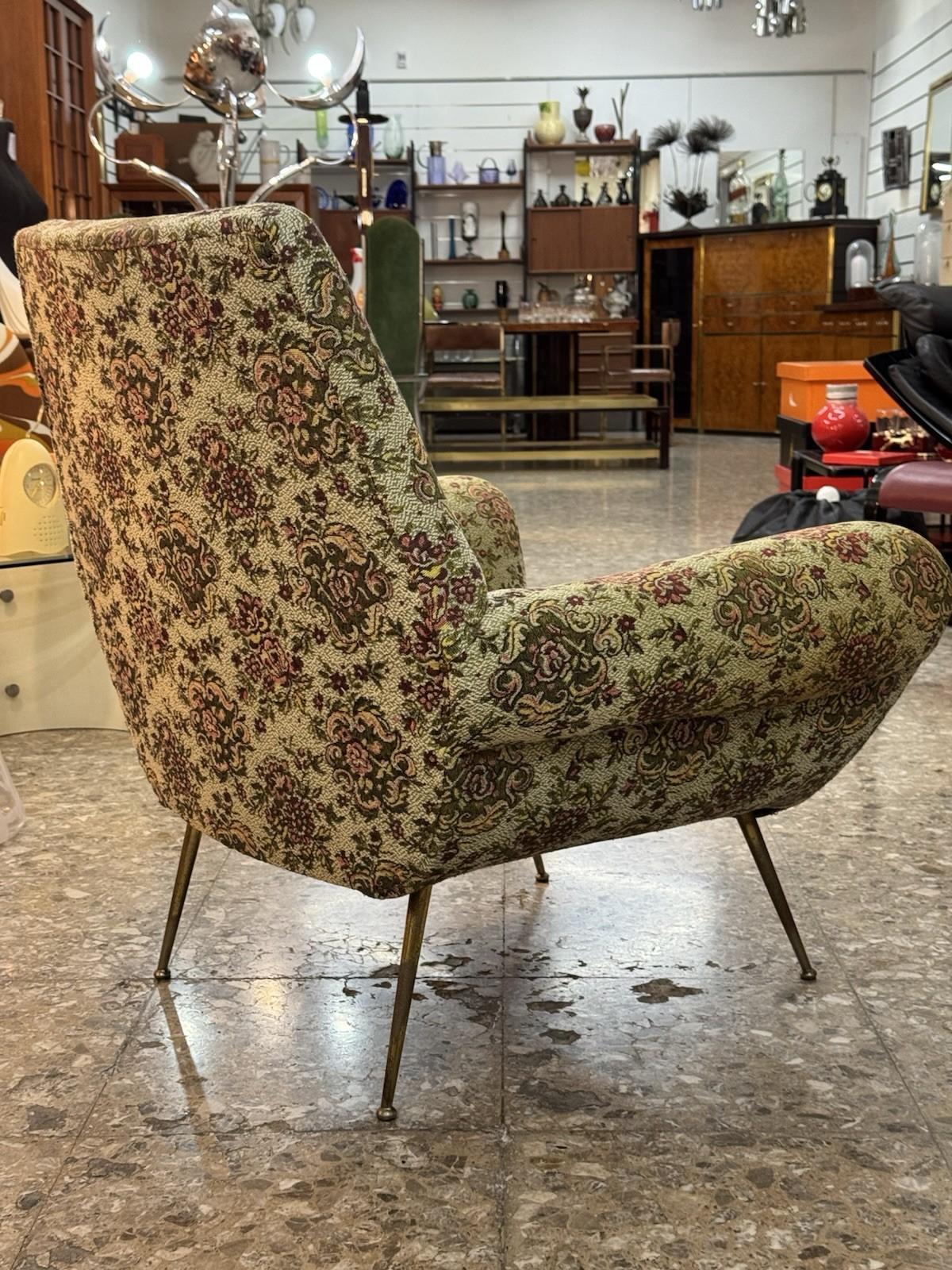 Coppia Di Poltrone Di Gigi Radice Per Minotti Anni ‘50 Modernariato Mid-Century For Sale 1