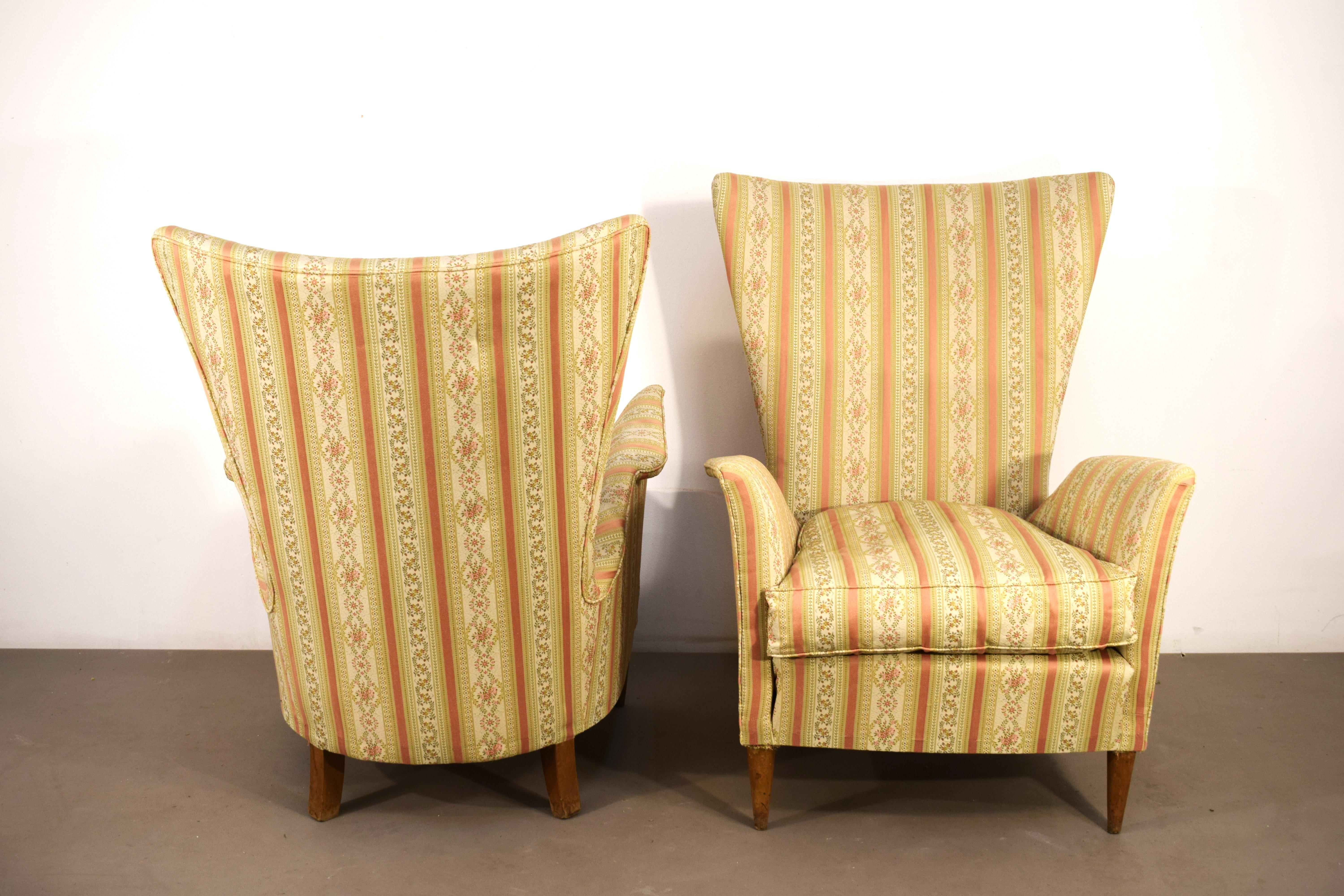 Pair of armchairs by Gio Ponti, Italy, 1940s. 3