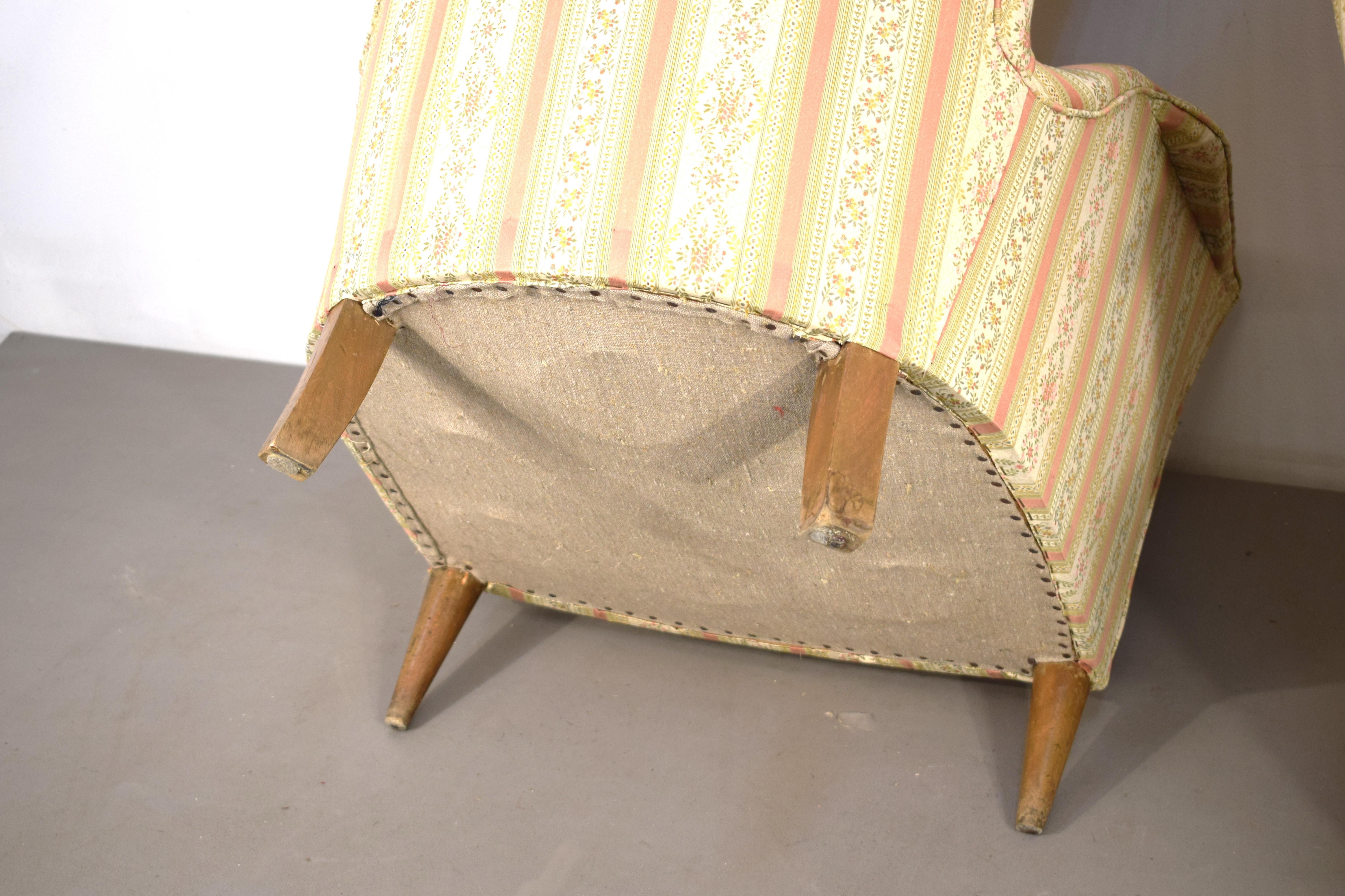 Italian Pair of armchairs by Gio Ponti, Italy, 1940s.