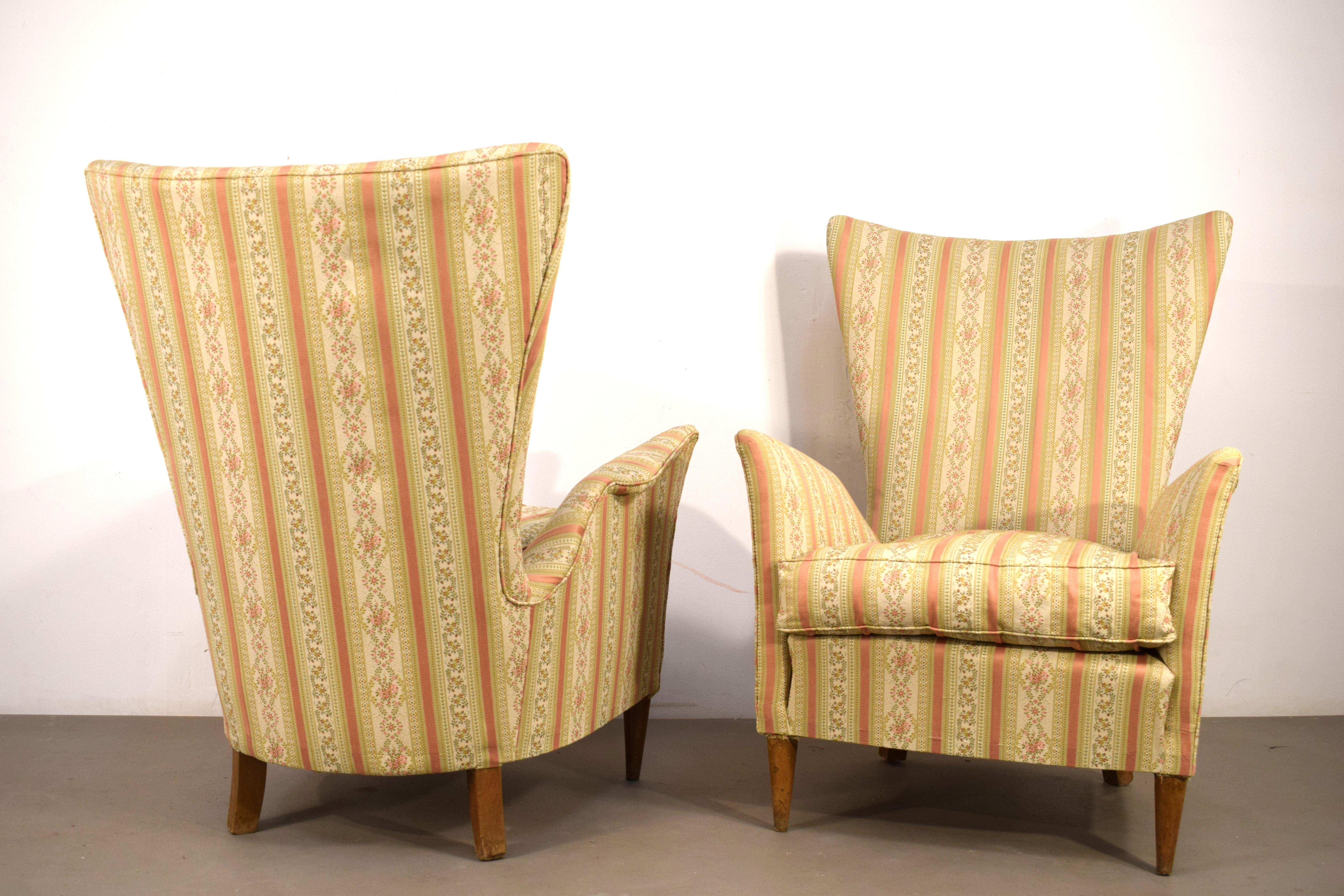 Pair of armchairs by Gio Ponti, Italy, 1940s. 2
