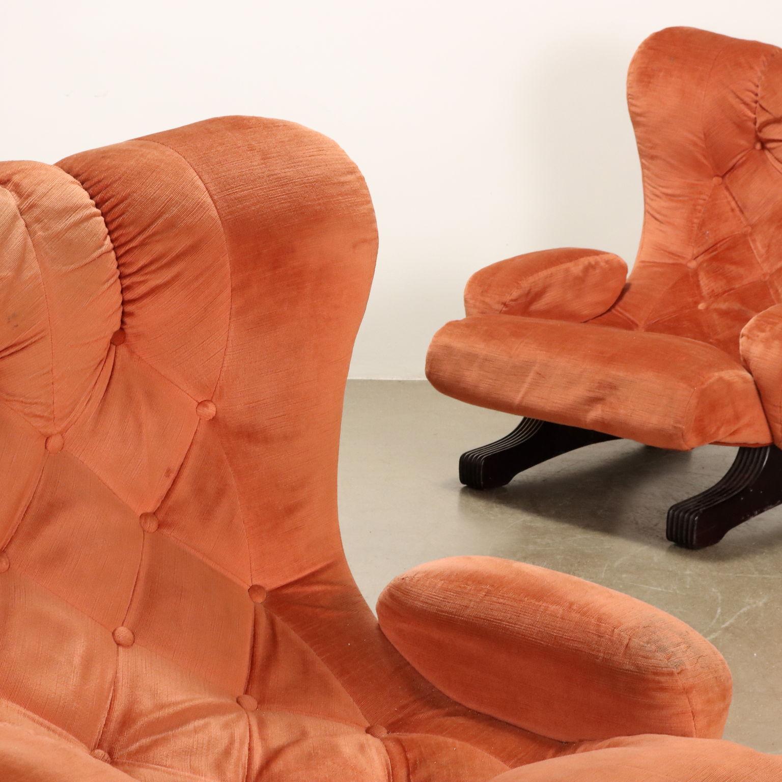 Mid-Century Modern Coppia di Poltrone di Guido Bonzanini per Tecnosalotto anni 50 en vente