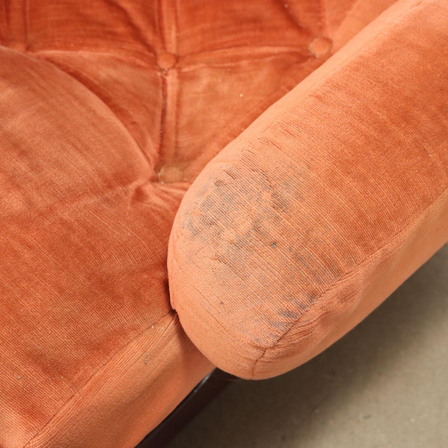 Velours Coppia di Poltrone di Guido Bonzanini per Tecnosalotto anni 50 en vente