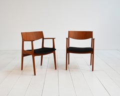 Pair of armchairs by Henning Kjærnulf for Sorø Stolefabrik, 1960s