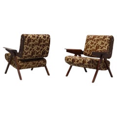 Pair of Gianfranco Frattini Armchairs Model 831 for Cassina, '50 in Cavallino