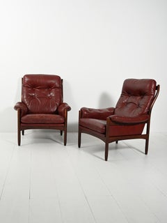 Pair of "armchairs" "Hoffman" by Gunnar Kentemol