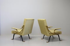 Pair of Ignazio Gardella Digamma armchairs for Gavina Italia, 1960s