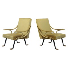 Vintage Pair of Ignazio Gardella Digamma armchairs for Gavina Italia, 1960s