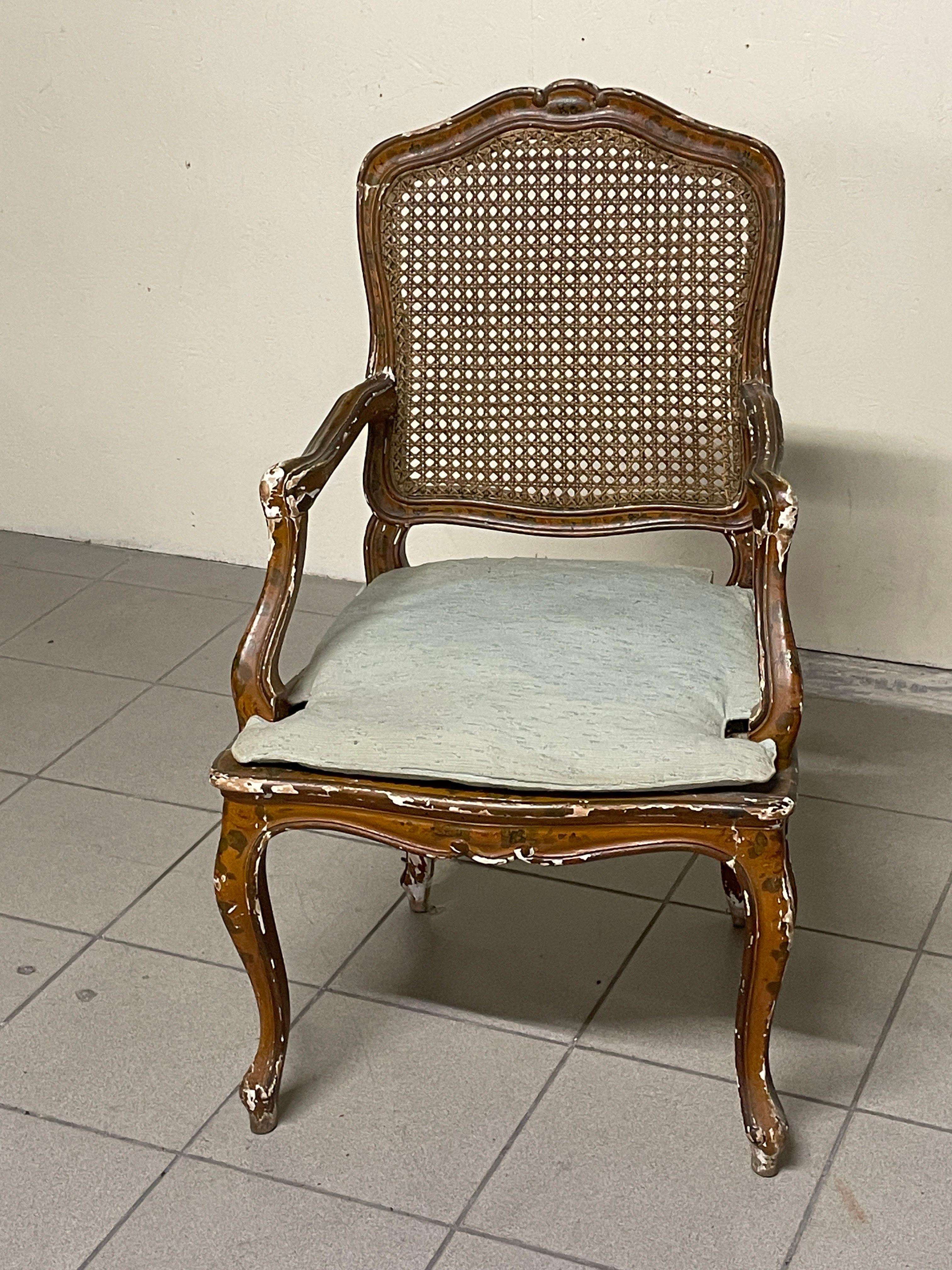 Pair of Louis XV armchairs, 18th century For Sale at 1stDibs