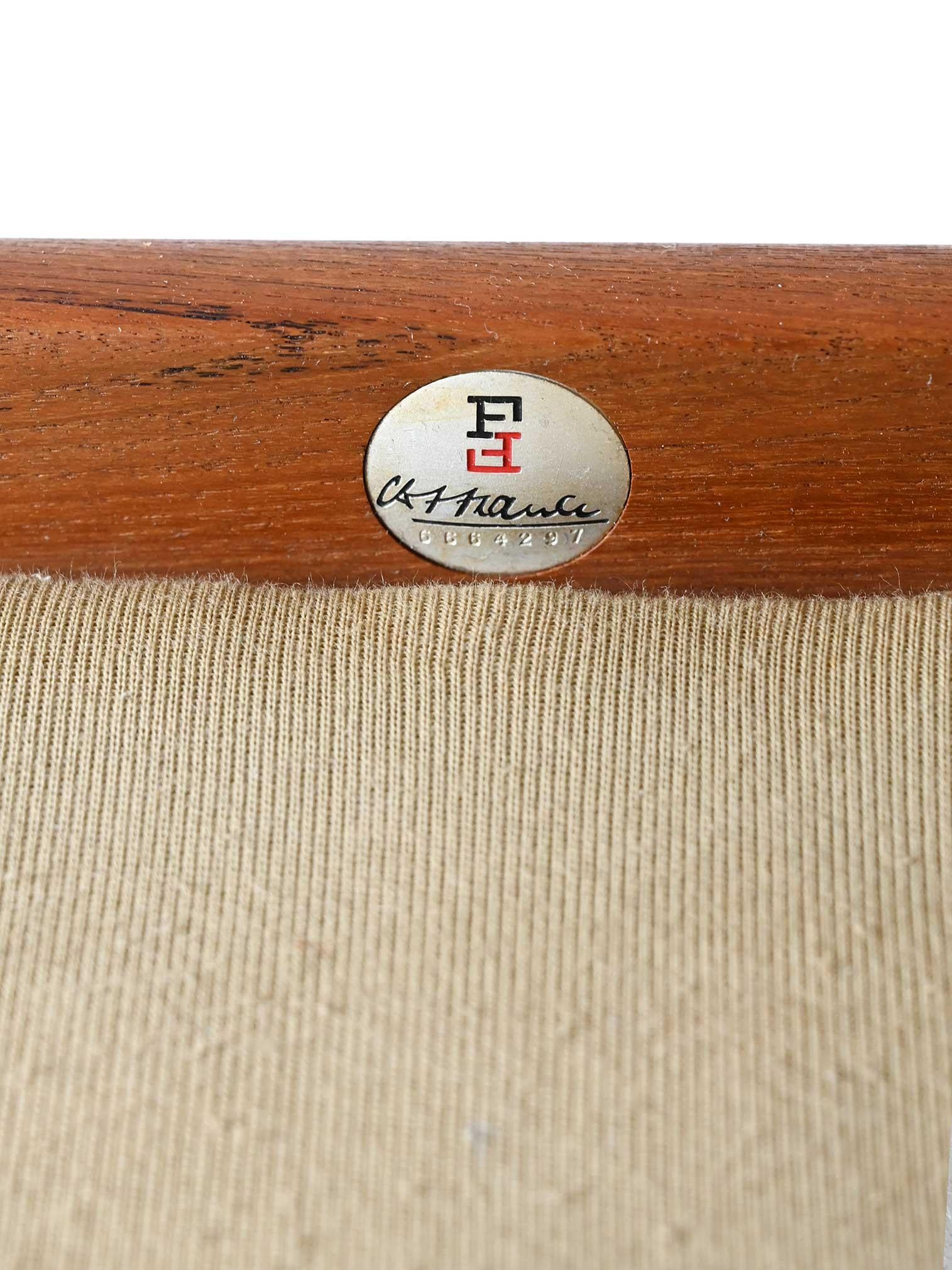 Mid-20th Century Coppia di poltrone in teak di Grete Jalk per France & Daverkosen in vendita