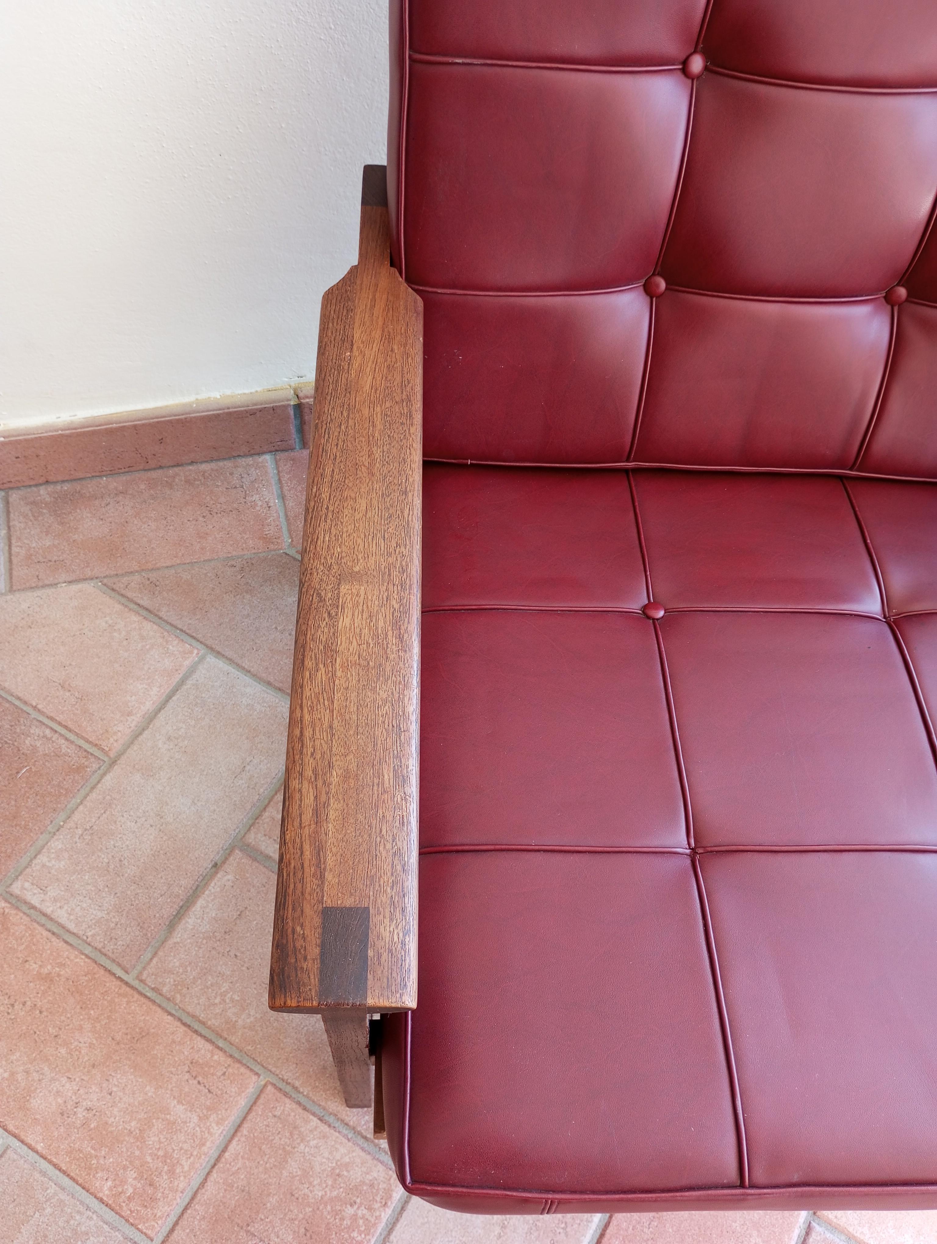 Scandinavo moderno Coppia di poltrone in teak Illum Wilkelsø per Niels Eilersen, 1960 in vendita