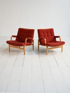 Pair of "Ingrid" armchairs by Bruno Mathsson for Dux, 1960s
