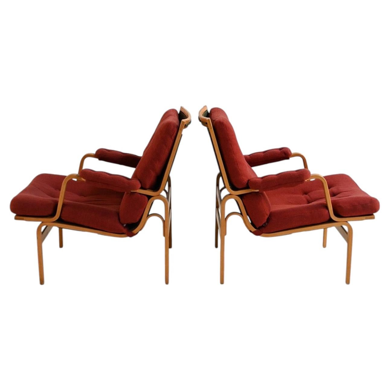 Paire de fauteuils 'Ingrid' par Bruno Mathsson pour Dux, 1960s en vente
