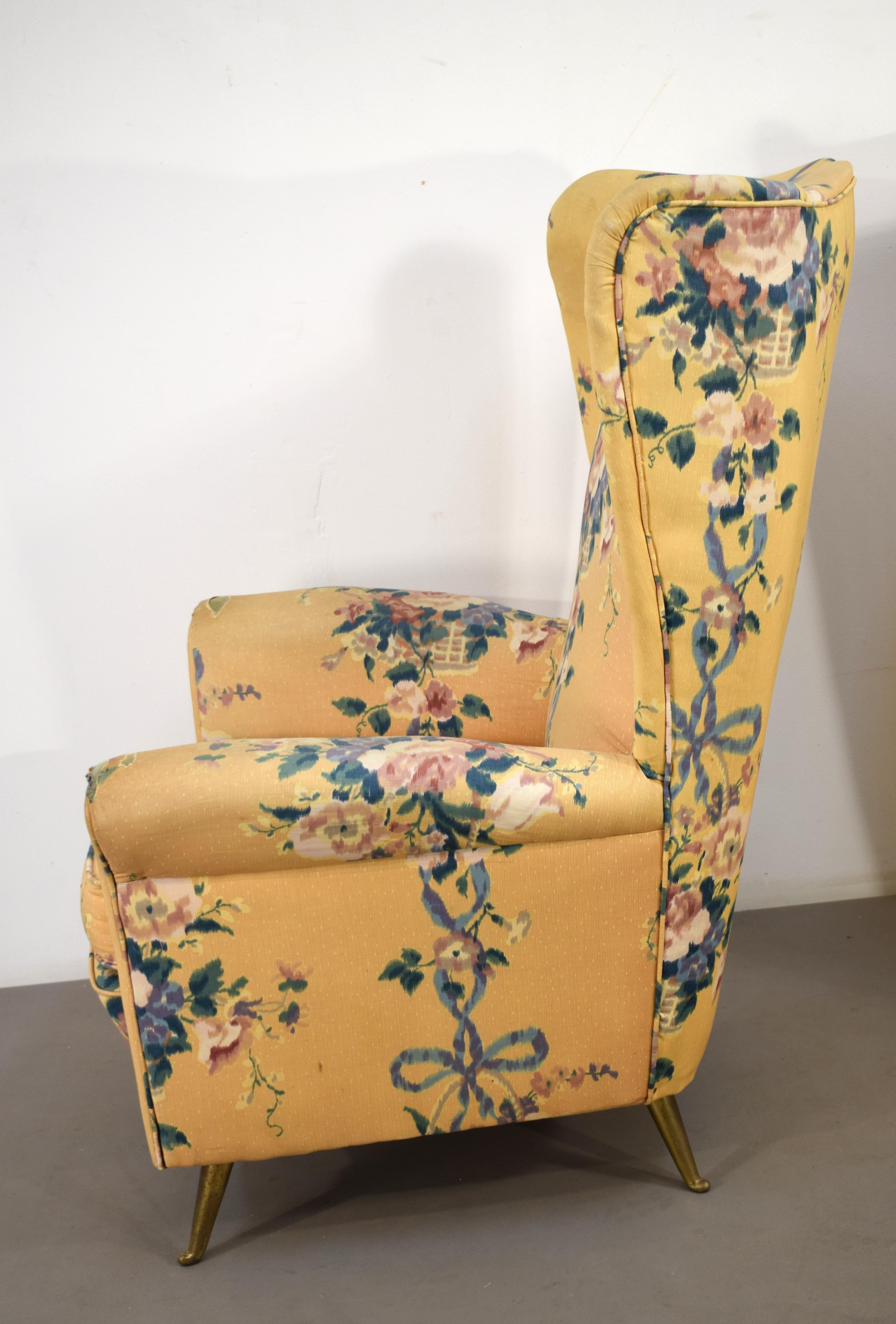 Pareja de sillones ISA, Italia, años 50. en Bueno estado para la venta en Palermo, PA