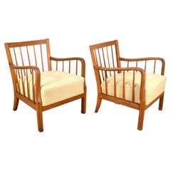 Pair of armchairs, Italy, 1940s.
