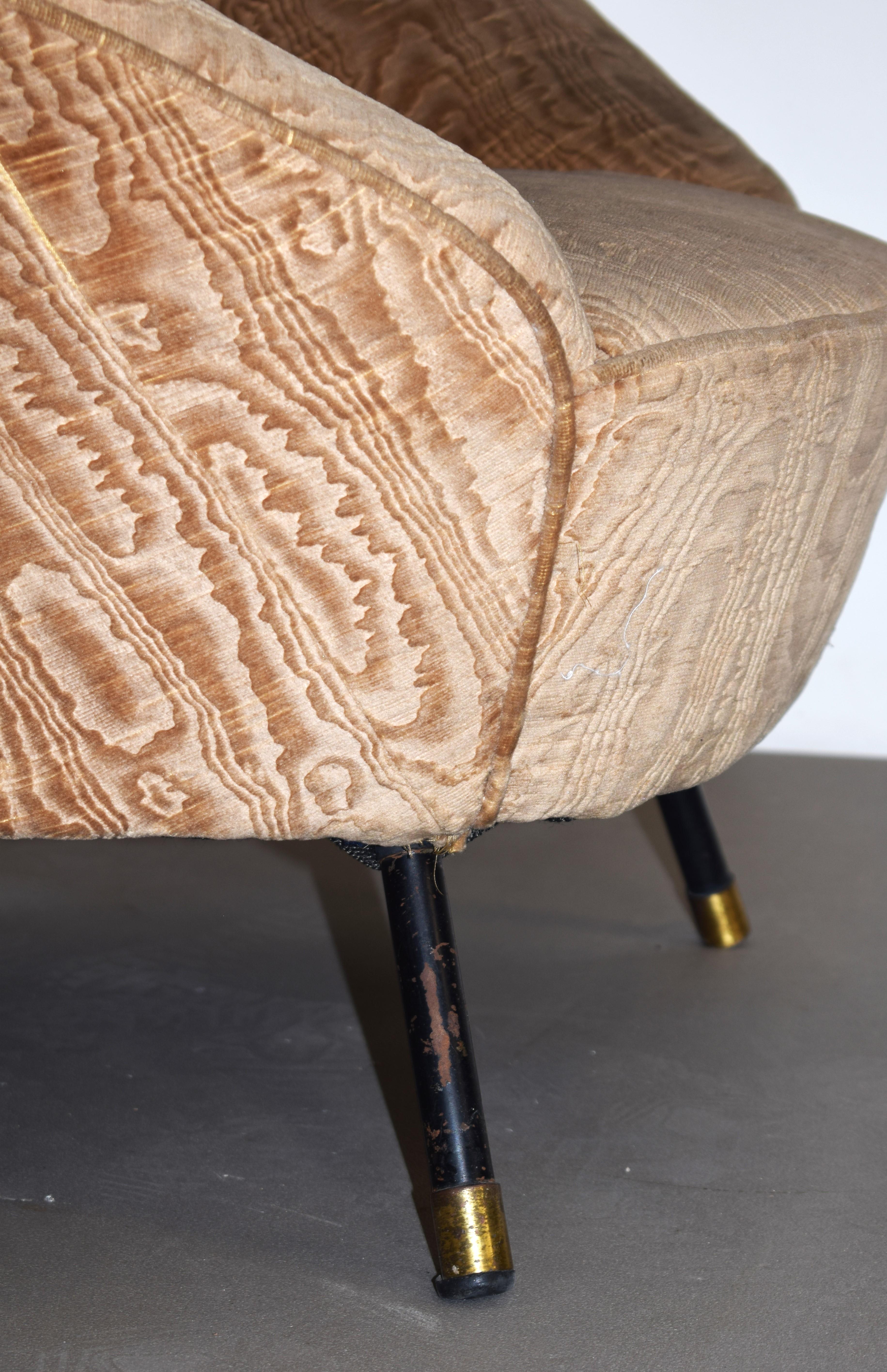 Paire de fauteuils, Italie, années 1950. Bon état - En vente à Palermo, PA