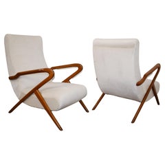 Pair of armchairs, Italy, 1950s.