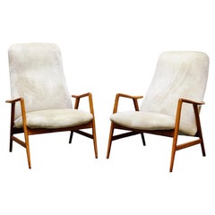 Pareja de sillones 'Kontour', Alf Svensson para Fritz Hansen, Dinamarca Años 60