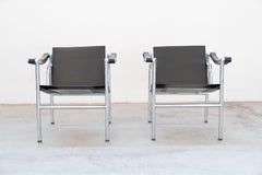 Pair of LC1 armchairs by Le Corbusier, for Cassina 1970