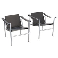 Vintage Pair of LC1 armchairs by Le Corbusier, for Cassina 1970