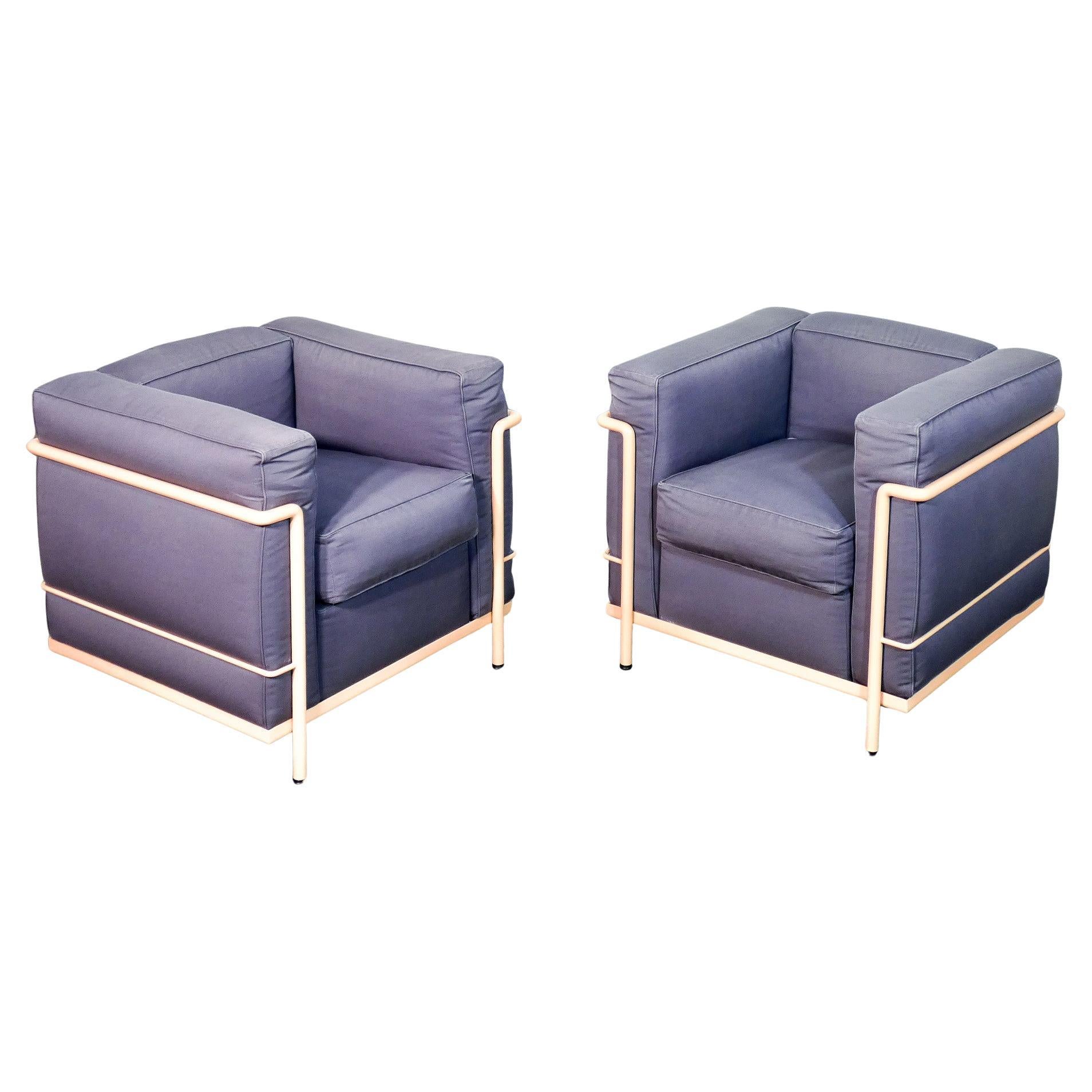 Pareja de sillones LC2 diseño LE CORBUSIER, JEANNERET, PERRIAND para Cassina en venta