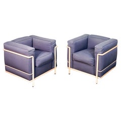 Pareja de sillones LC2 diseño LE CORBUSIER, JEANNERET, PERRIAND para Cassina