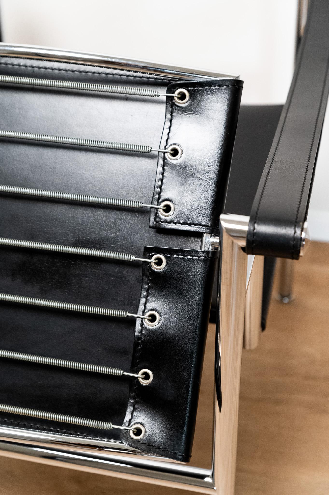 Paire de chaises Le Corbusier, Pierre Jeanneret, Charlotte Perriand, LC1 en vente 4