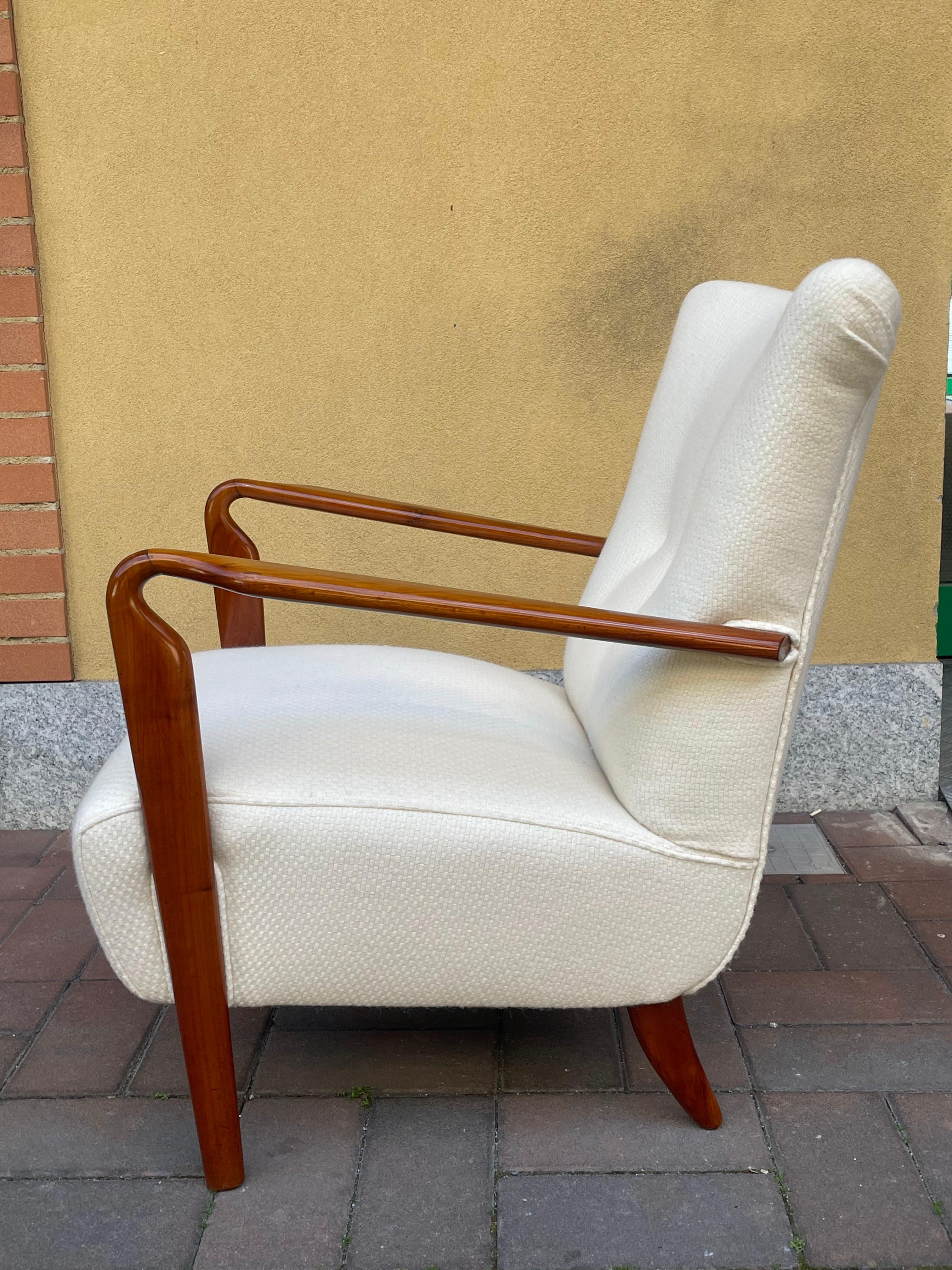 Pair of armchairs mod. 401, Studio Tecnico Cassina, Italy 3