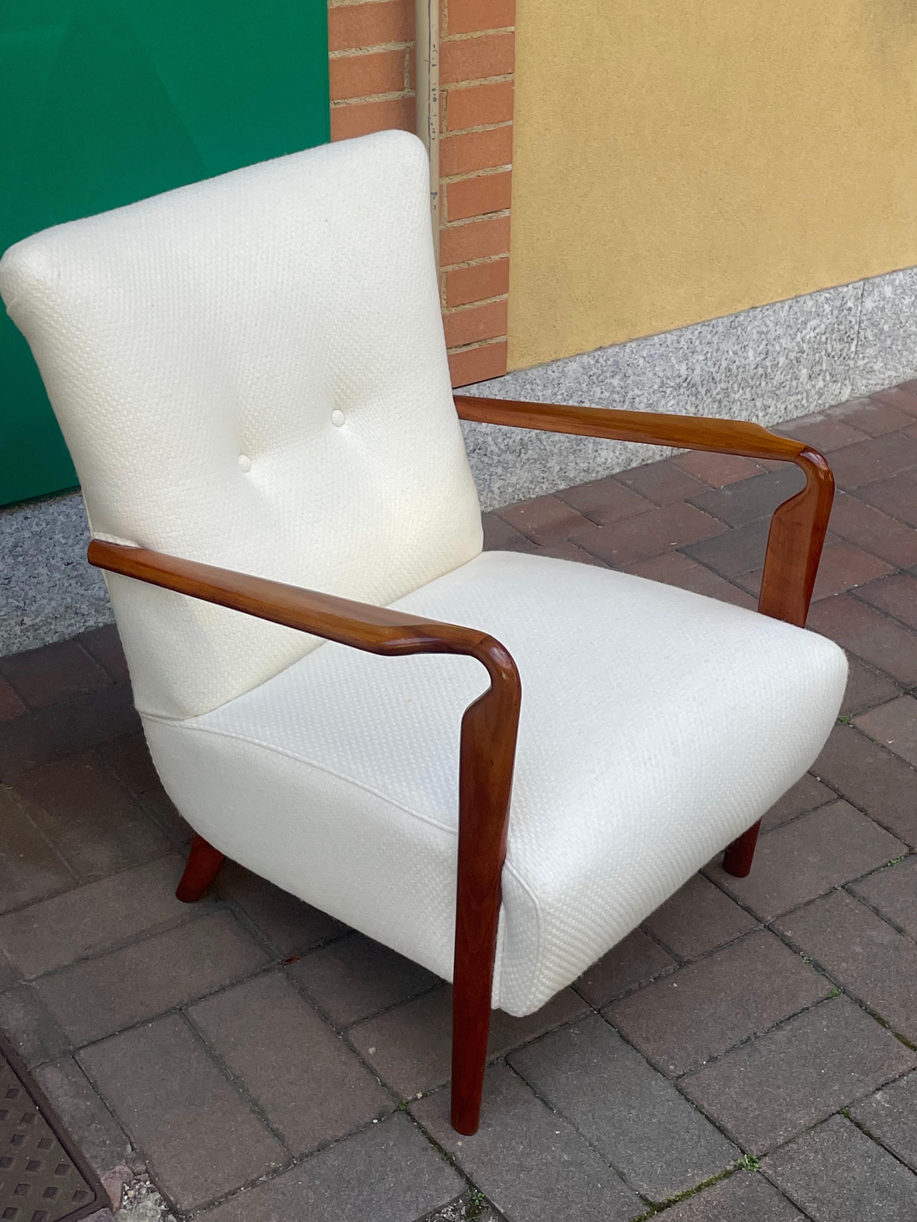 Italian Pair of armchairs mod. 401, Studio Tecnico Cassina, Italy