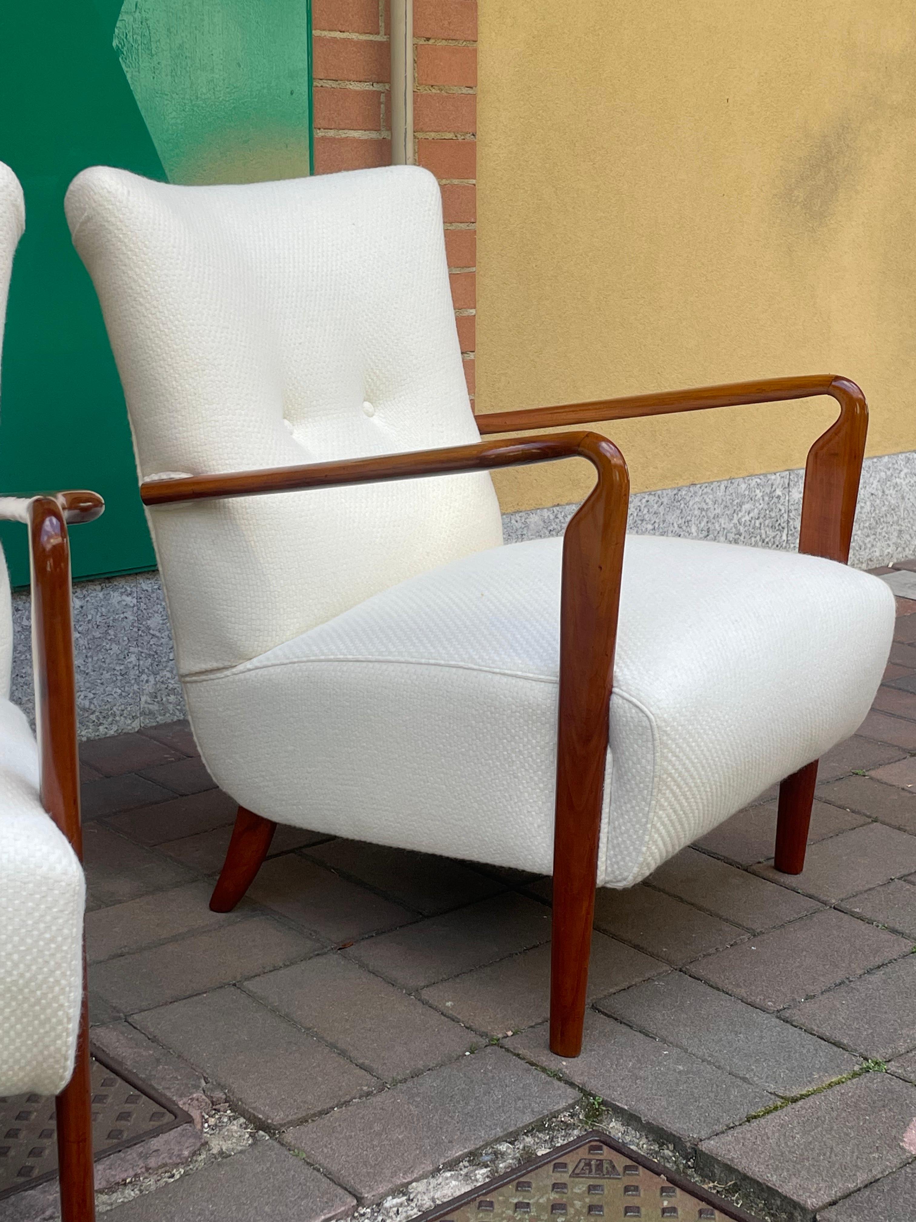 Pair of armchairs mod. 401, Studio Tecnico Cassina, Italy In Excellent Condition In SAN PIETRO MOSEZZO, NO