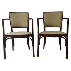 Paire de fauteuils Mod. 719 conçus par Koloman Moser pour J & J Kohn, Autriche