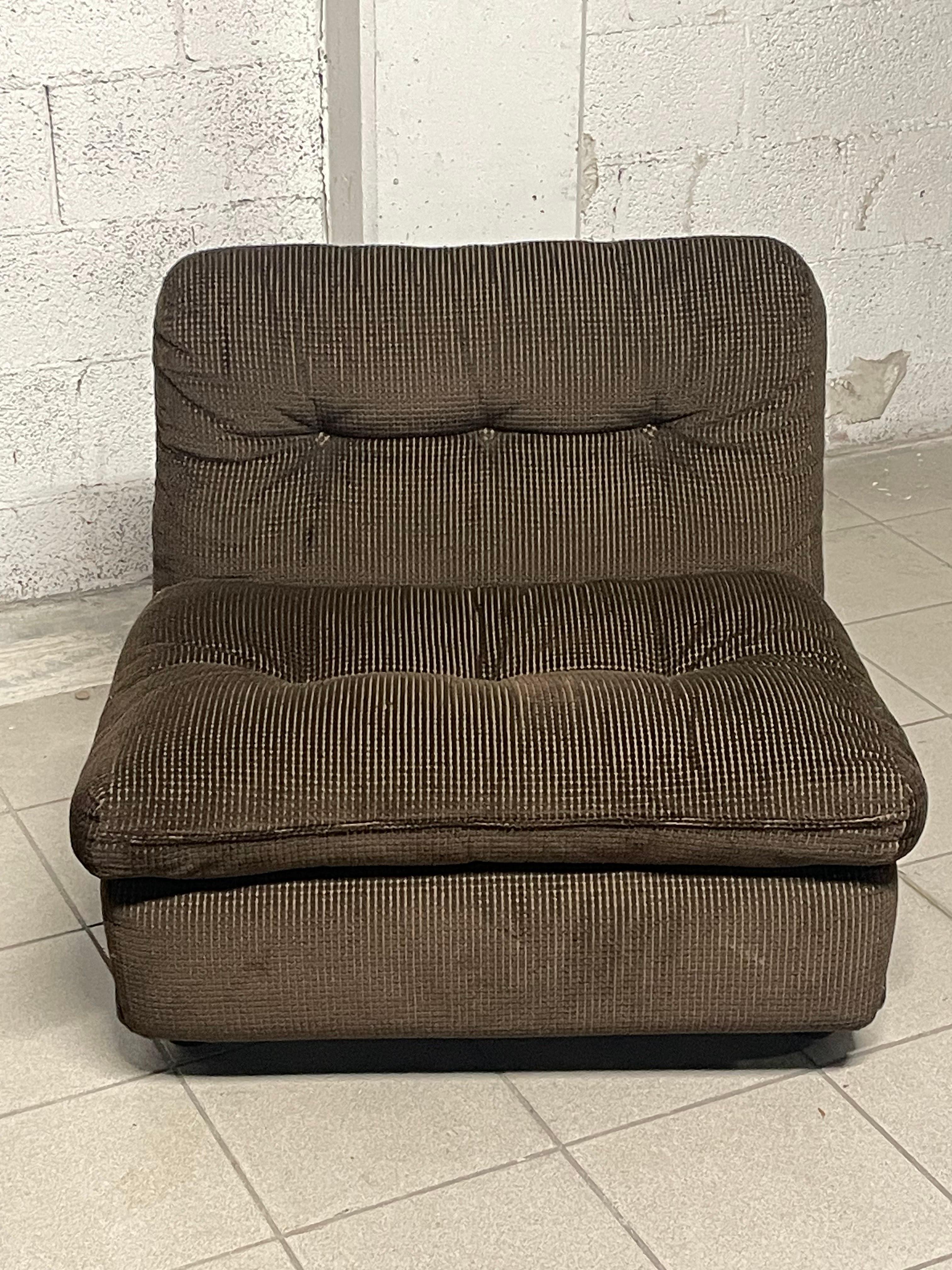 Italian Coppia di poltrone modello Amanta di Mario Bellini per B&B Italia, 1973 in vendita