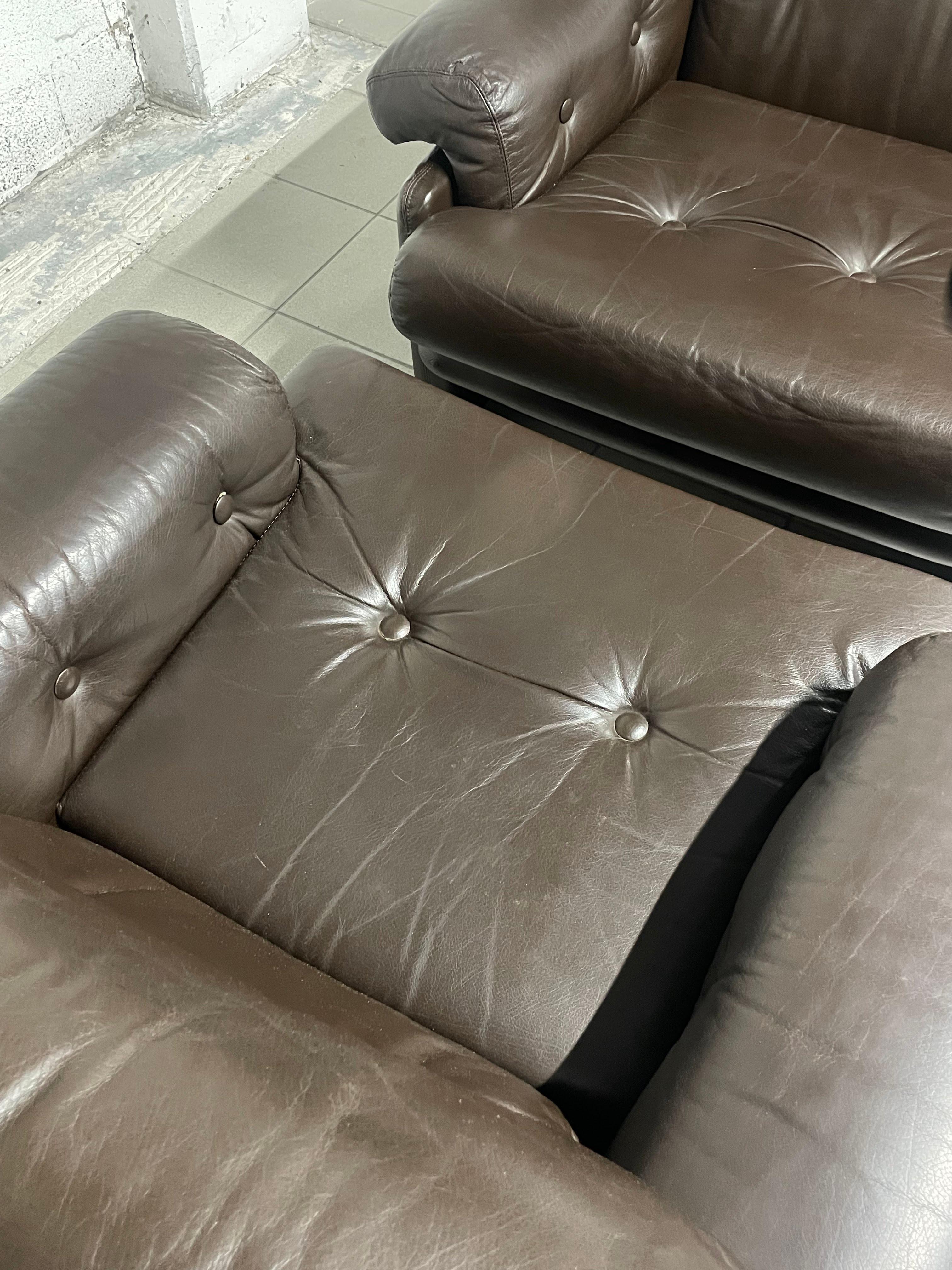 Pair of armchairs model Coronado by Afra & Tobia Scarpa for B&B Italia For Sale 6