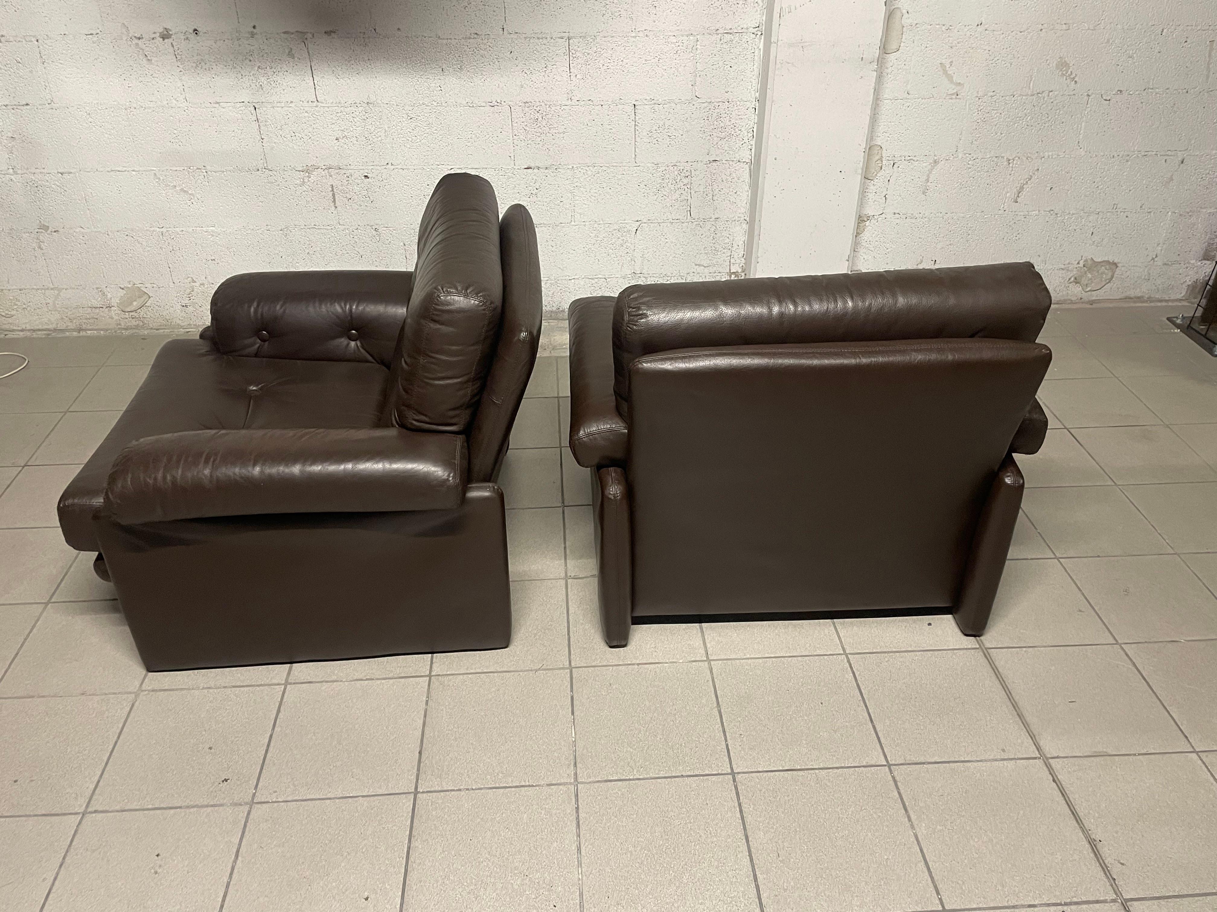 Pair of armchairs model Coronado by Afra & Tobia Scarpa for B&B Italia For Sale 9