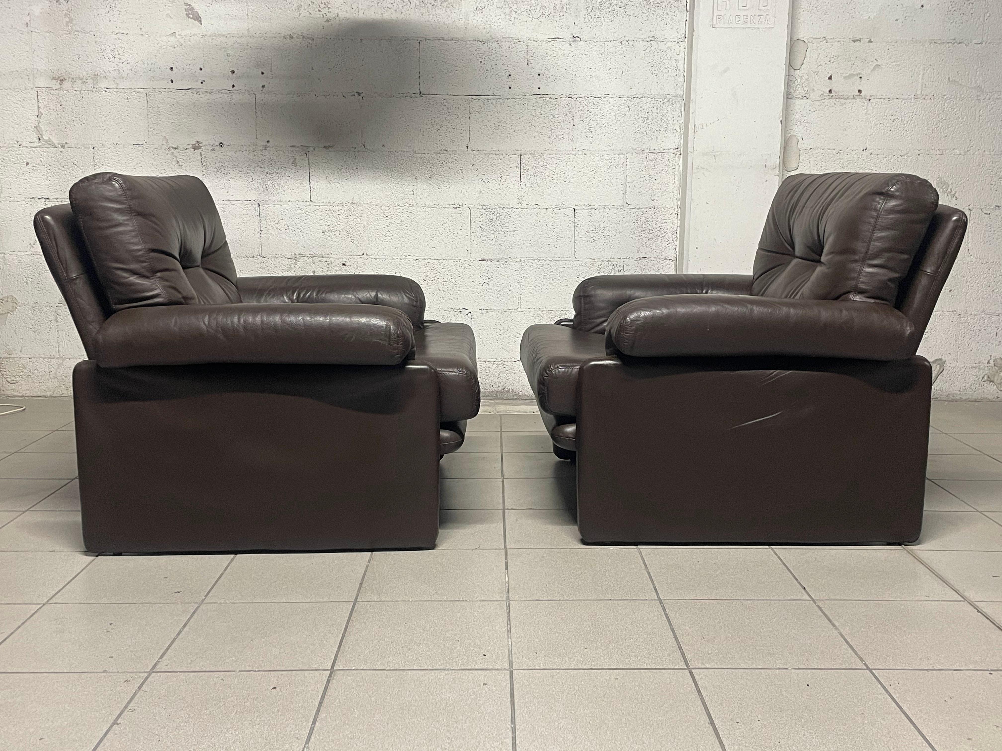 Pair of armchairs model Coronado by Afra & Tobia Scarpa for B&B Italia For Sale 2