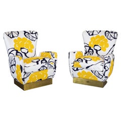 Paar Sessel im Stil von Gio Ponti 1950er Jahre 